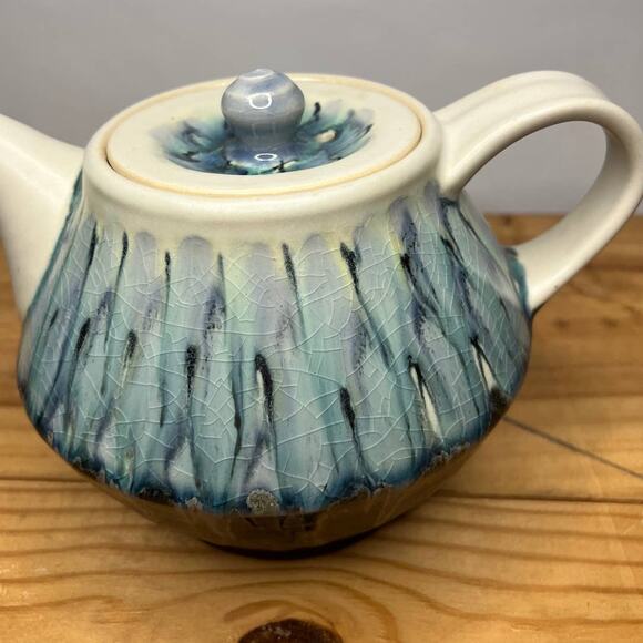 Teapot Ceramic Glazed Porcelain Pottery Jennifer Graff Ceramic Artist No Flaws - Picture 3 of 11